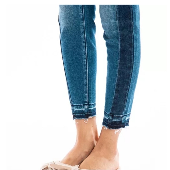 Kancan High Rise Contrast Side Seam Ankle Skinny Jean - Size 9 / 28 - Picture 2 of 11